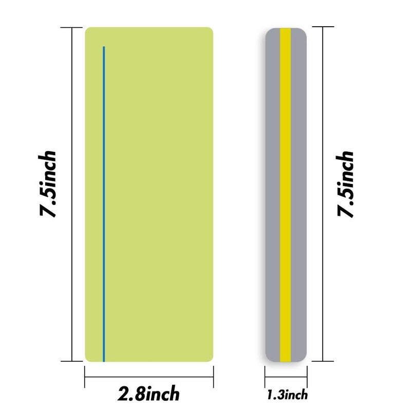 Koogel 16Pcs Reading Guide Strips, 2 Sizes Reading Ruler Reading Tracking Highlight Strips Colored Overlays Bookmark Assorted Colors Helps with Dyslexia - Image 2